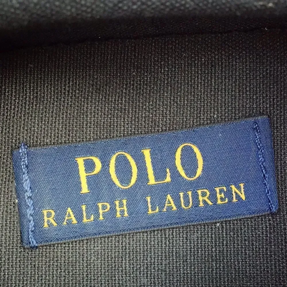 Polo Ralph Lauren Red Canvas Lace Up Deck Boat Shoes with Black Logo